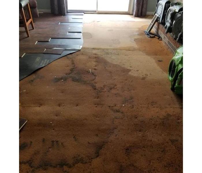 Water Damage on the floor 